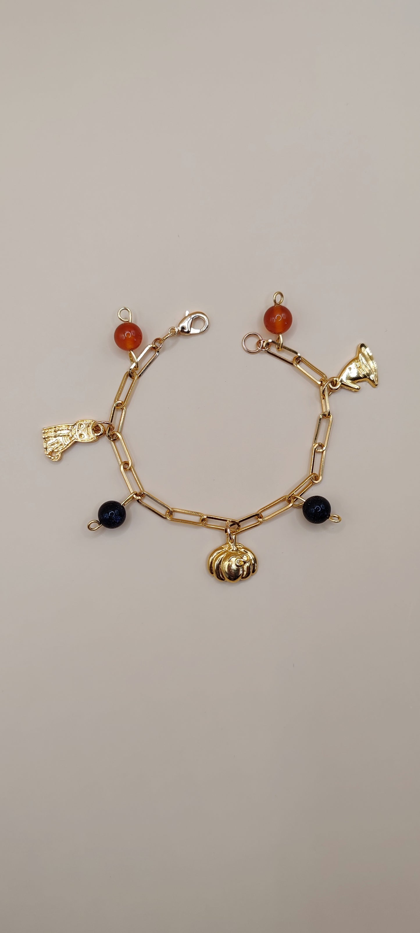Pulsera Día de Muertos – Chapa de Oro de 14k