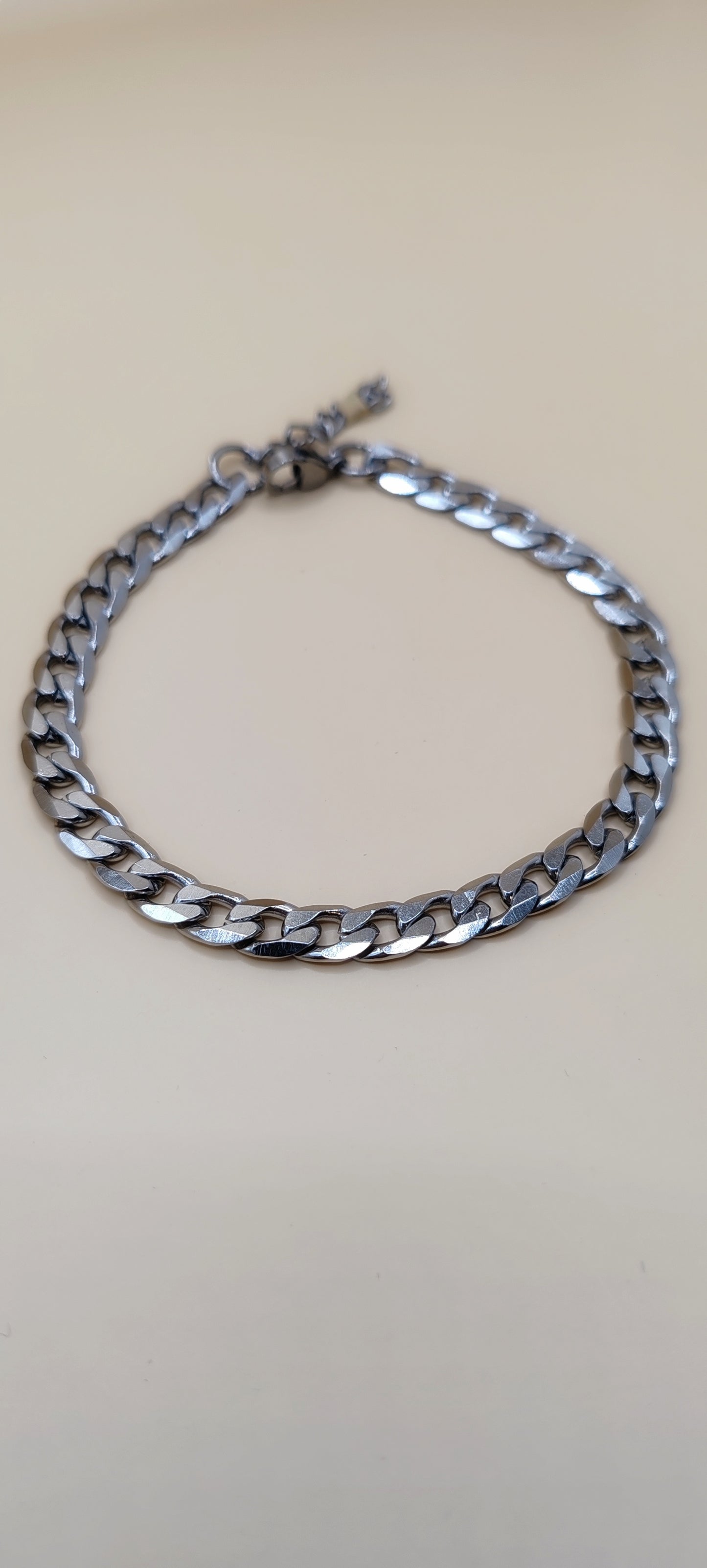Pulsera Eslabón Clásico para Hombre – Acero Inoxidable