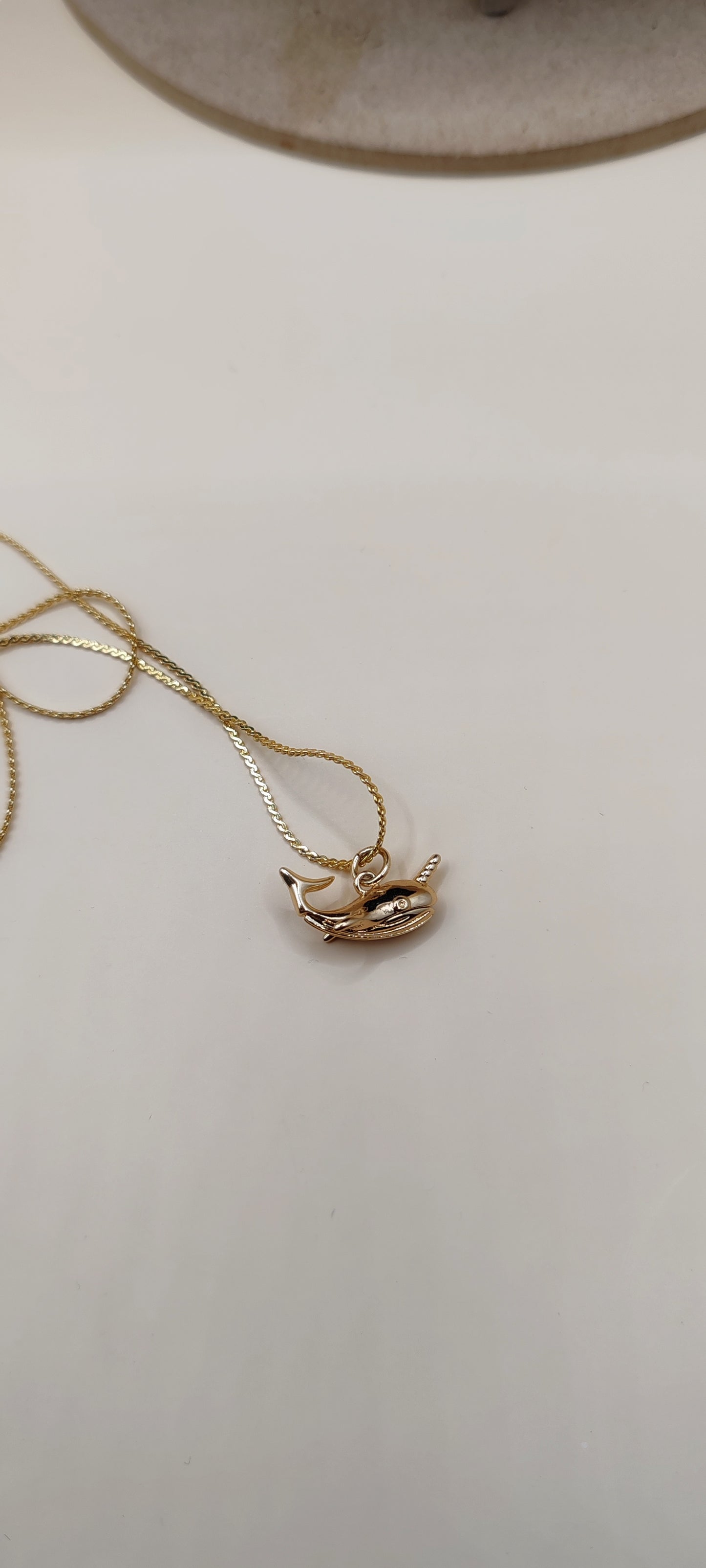 Collar Ballena - Chapa de Oro 14K