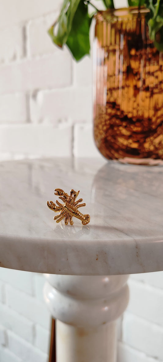 Anillo Langosta Dorada