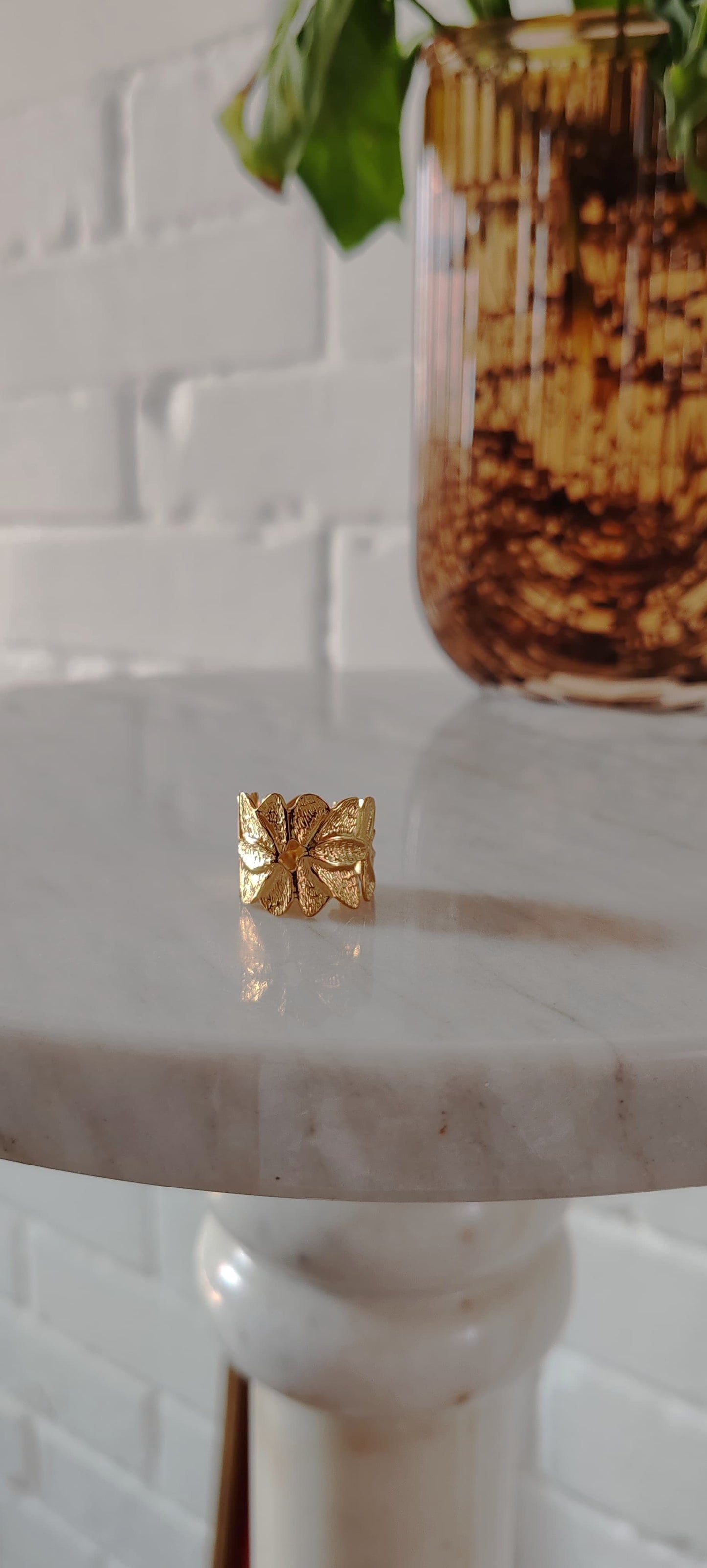 Anillo Jardín Dorado
