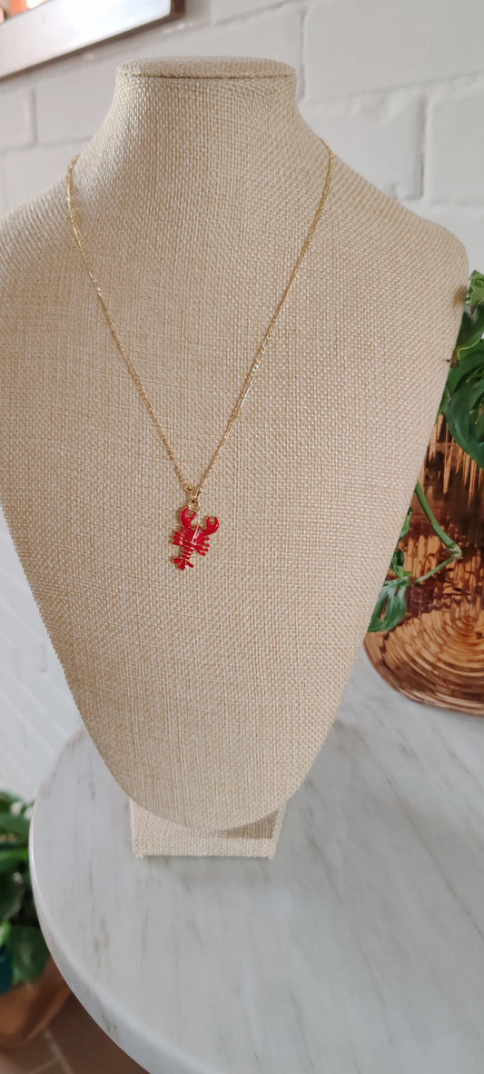 Collar Langosta – Chapa de Oro 14K