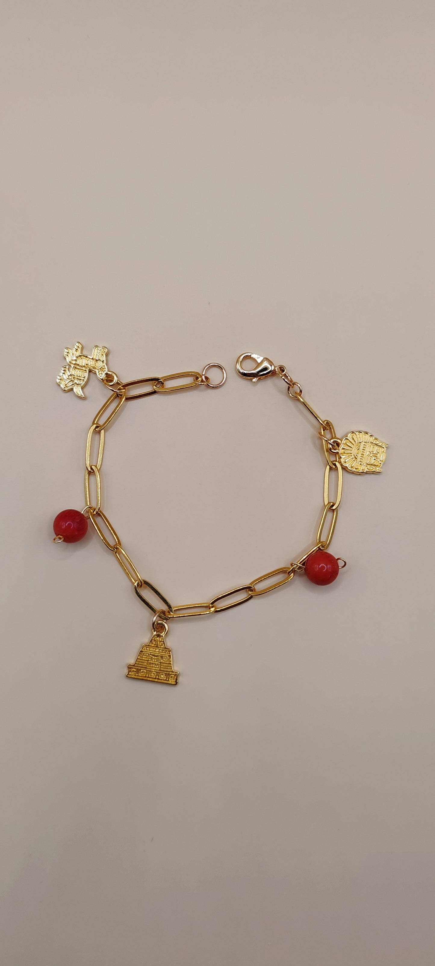 Pulsera México – Chapa de Oro de 14k