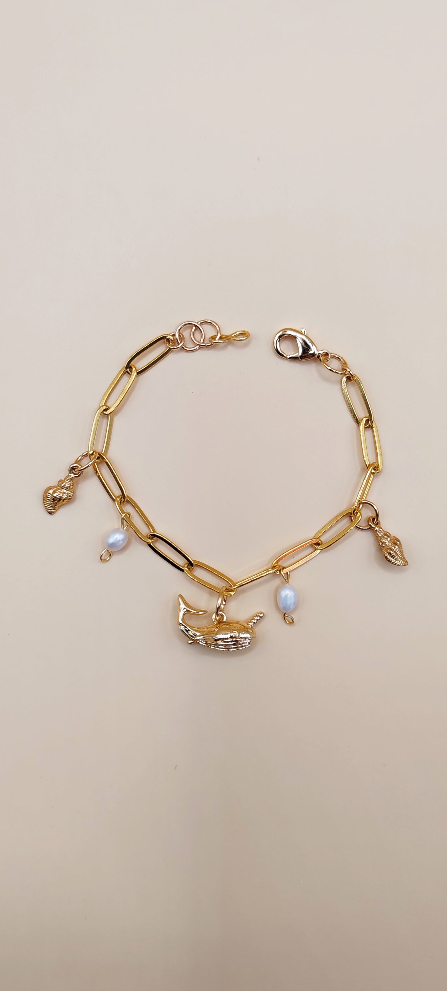 Pulsera Marina – Chapa de Oro de 14k