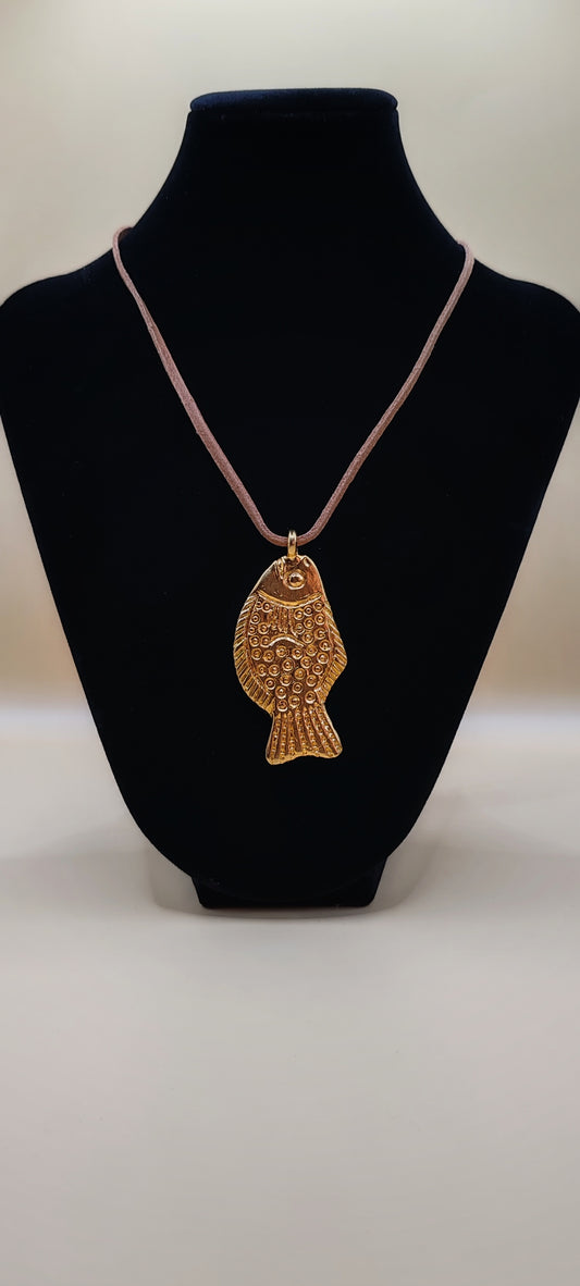 Collar Pez de la Abundancia – Chapa de Oro 14k