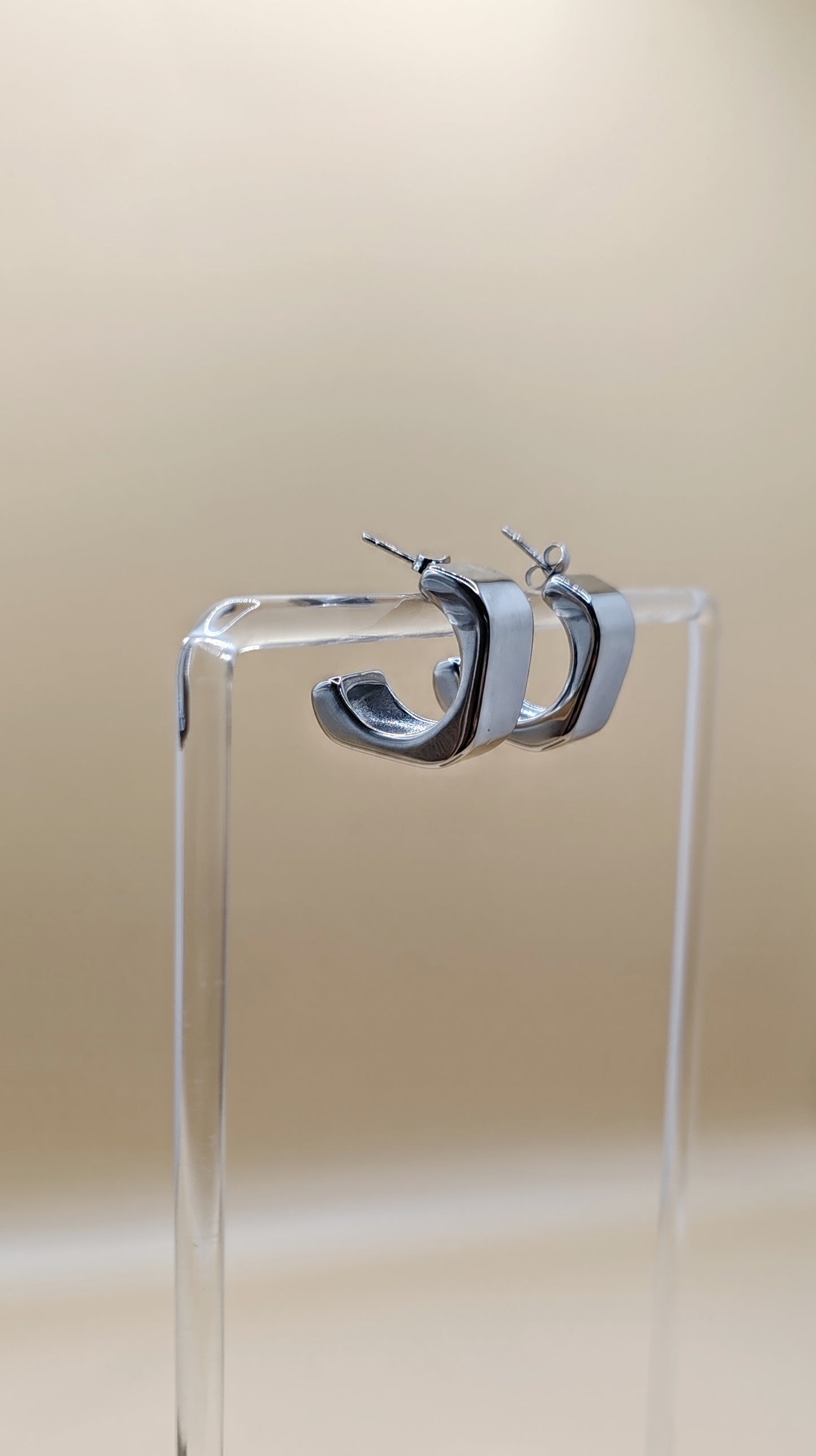 Aretes Geométricos Elegantes – Acero Inoxidable