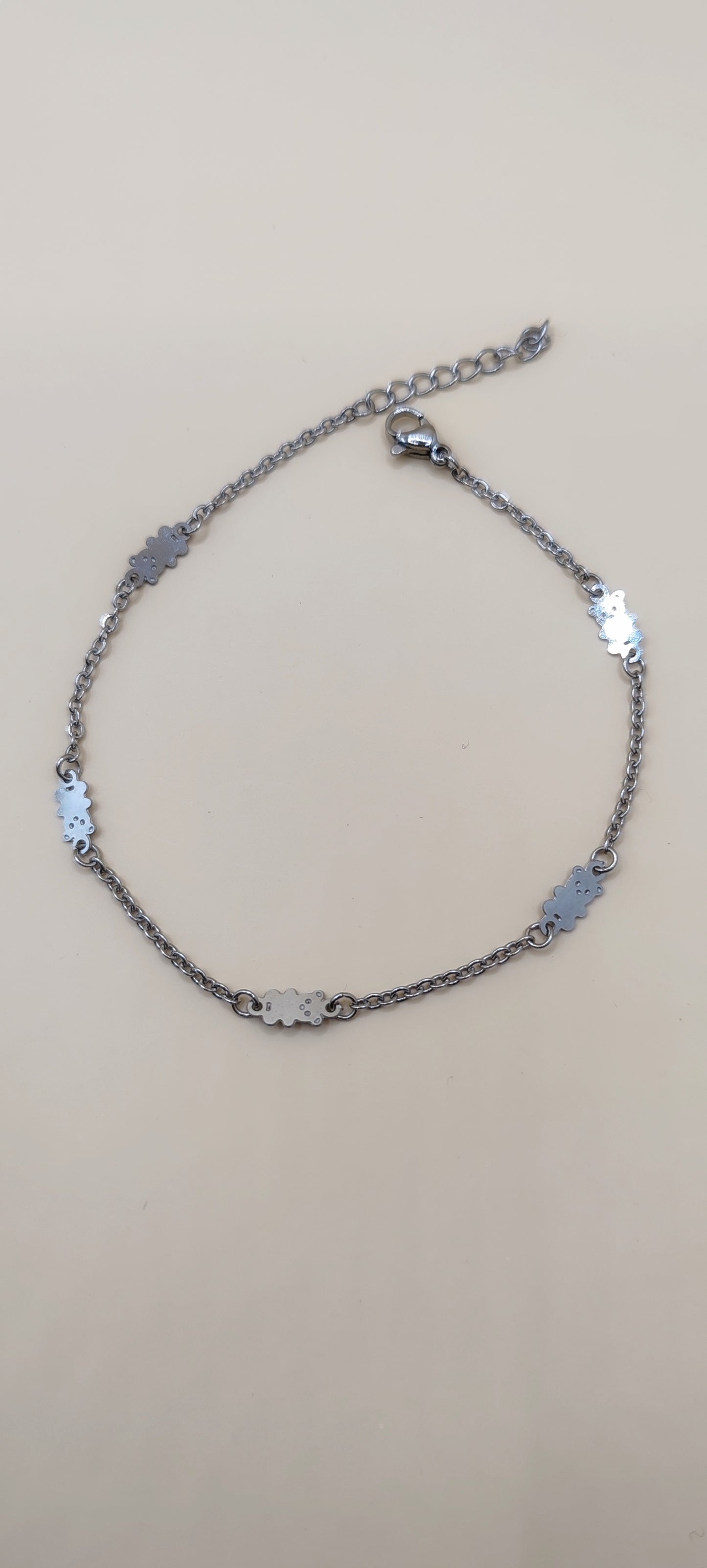 Tobillera de Ositos – Acero Inoxidable