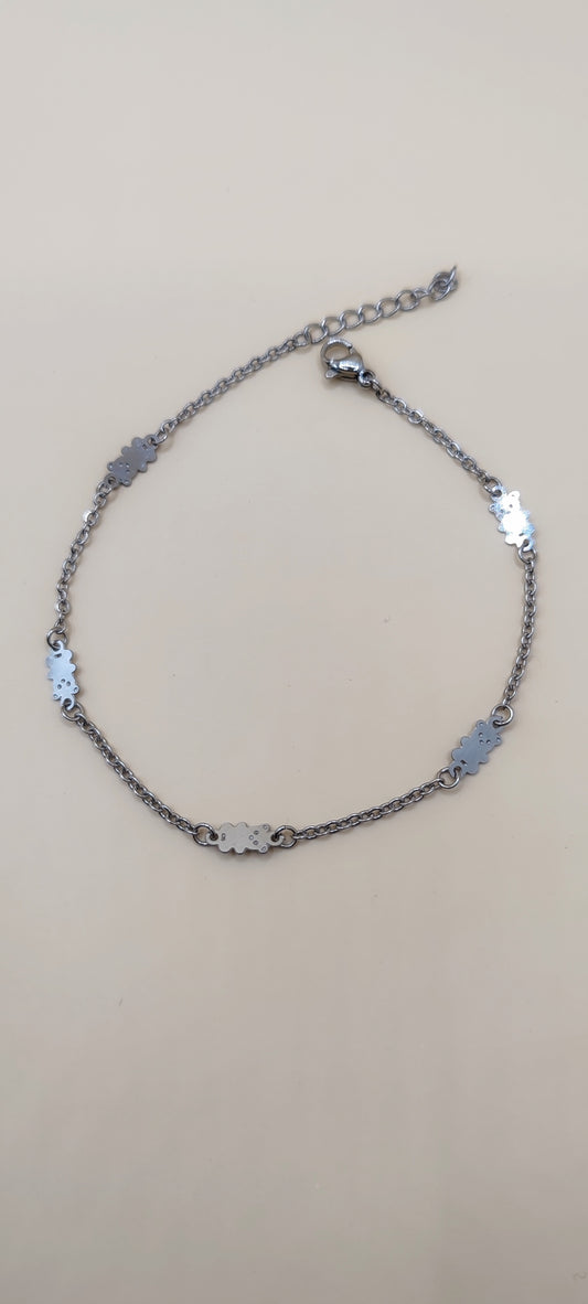 Tobillera de Ositos – Acero Inoxidable