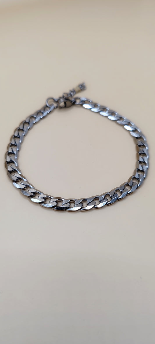 Pulsera Eslabón Clásico para Hombre – Acero Inoxidable