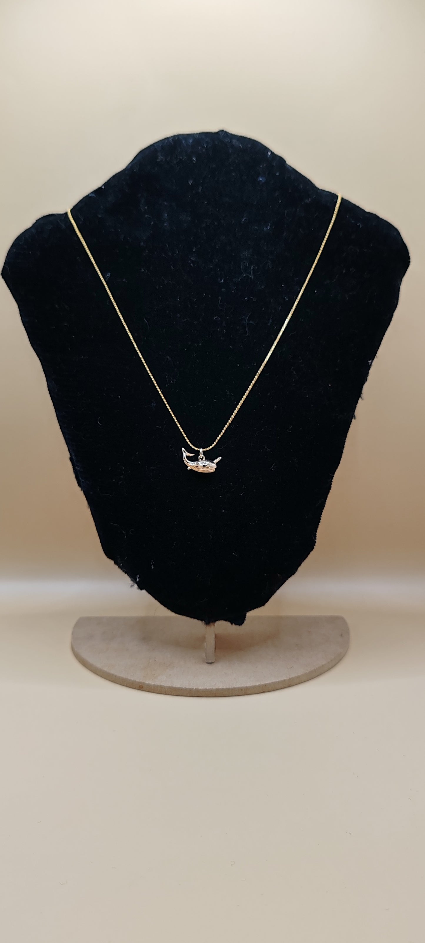 Collar Ballena - Chapa de Oro 14K