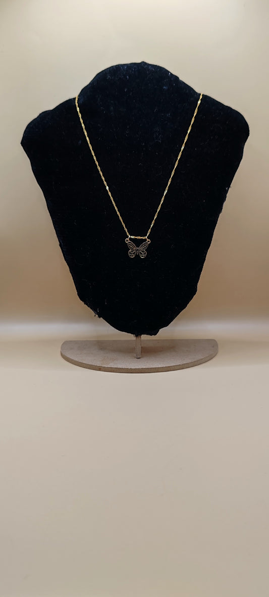 Collar Mariposa Dorada