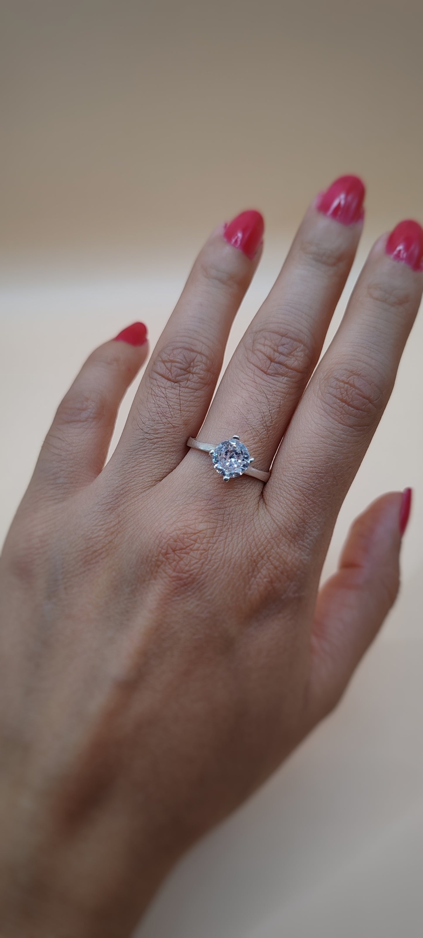 Anillo Reflejo plateado