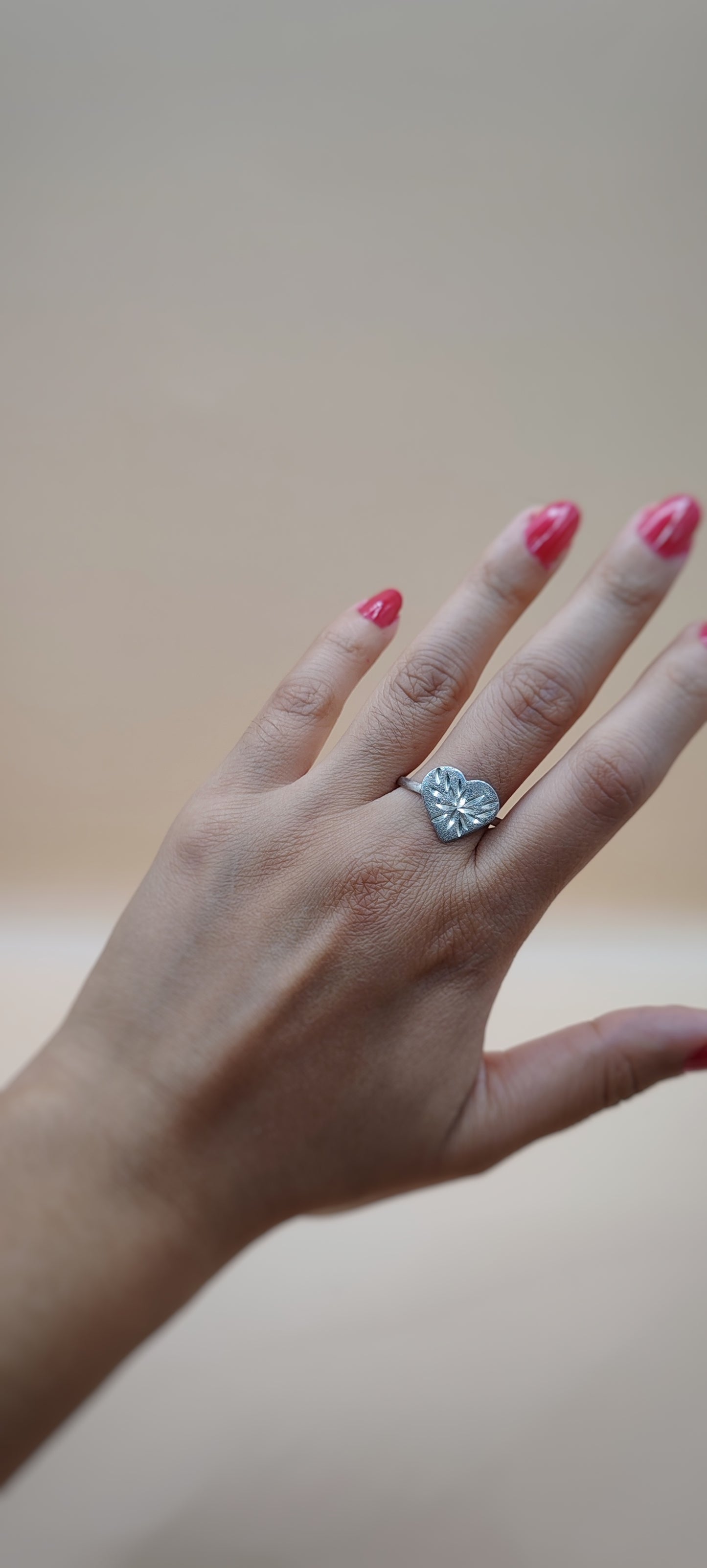 Anillo Corazón de plata