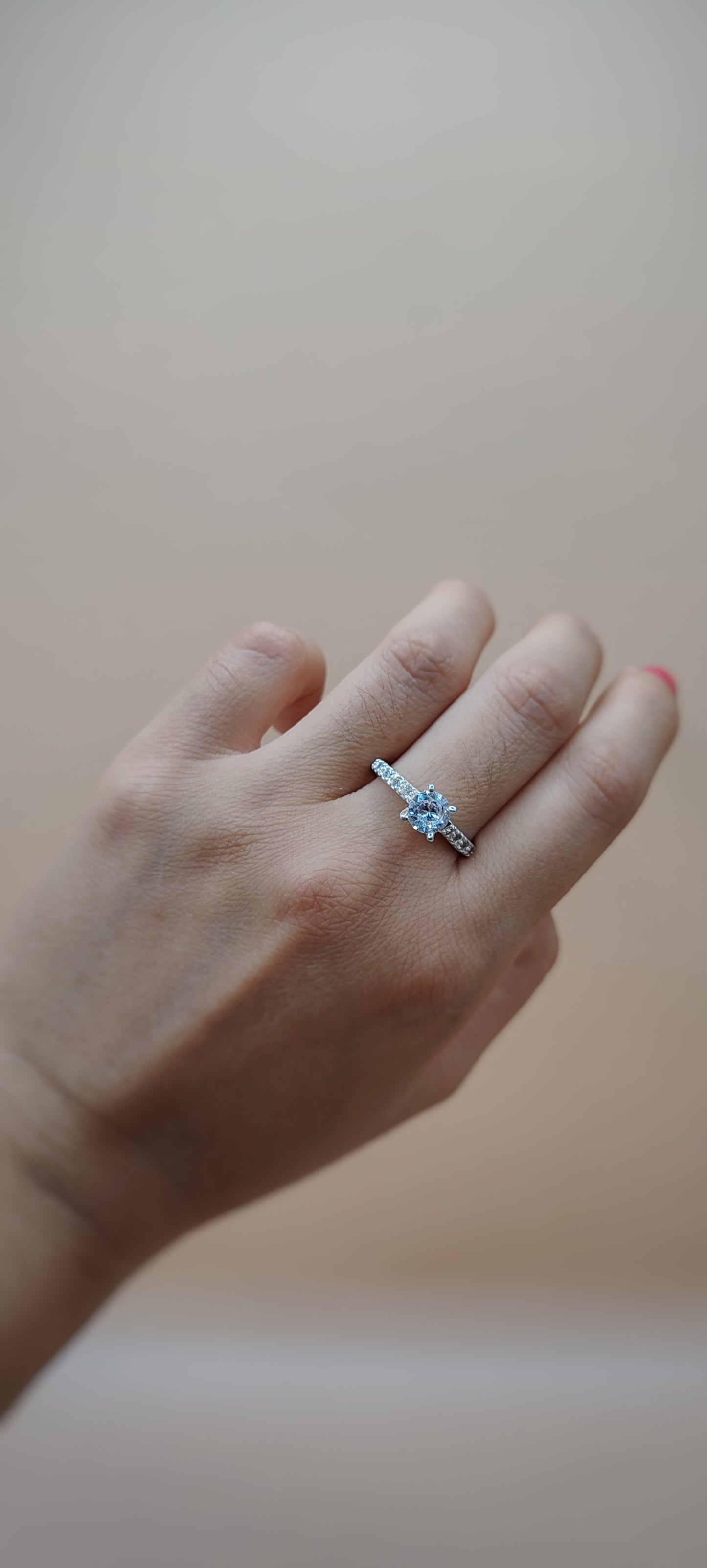 Anillo Reflejo plateado