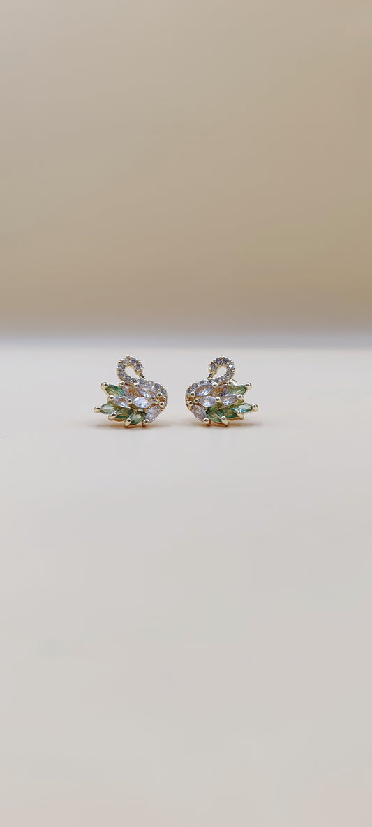 Aretes Cisne Elegante – Acero Inoxidable