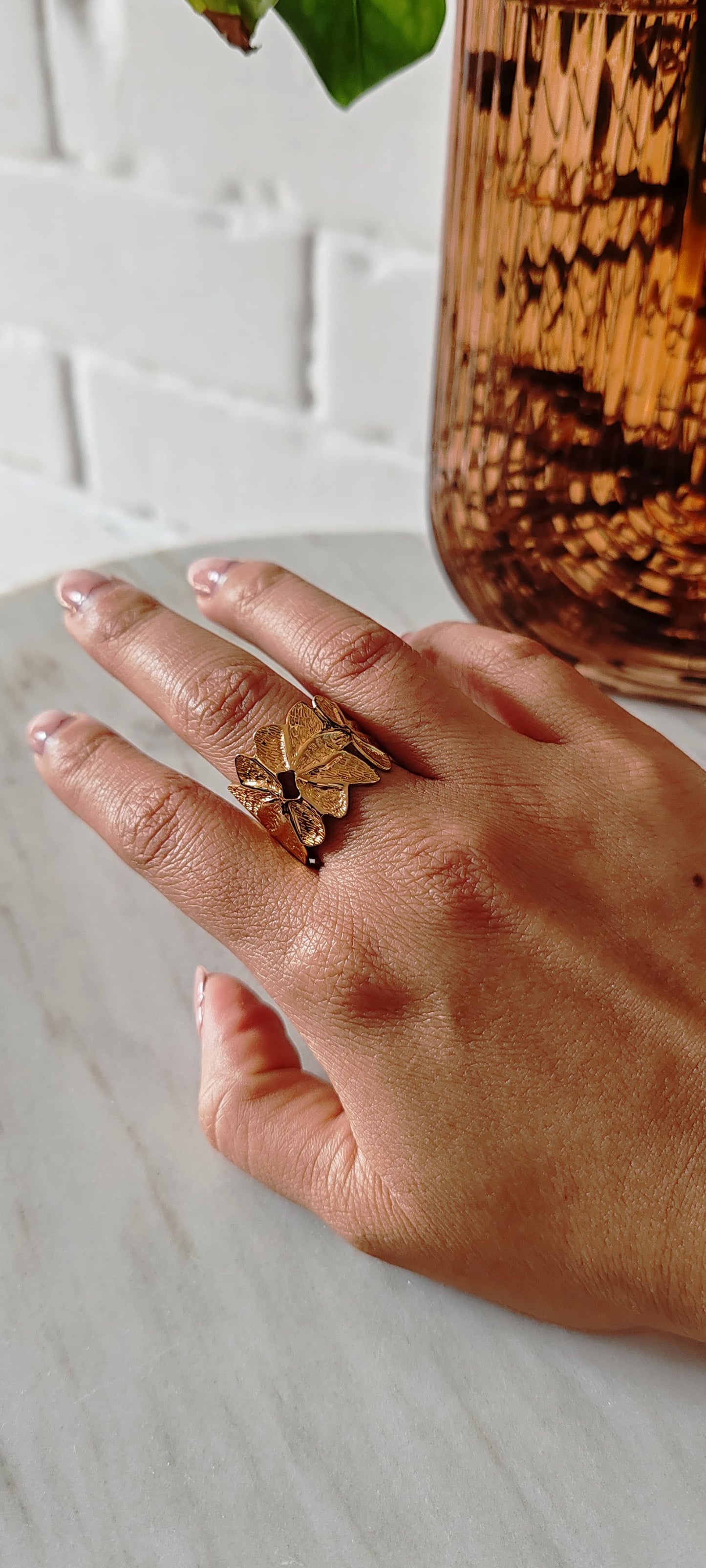 Anillo Jardín Dorado