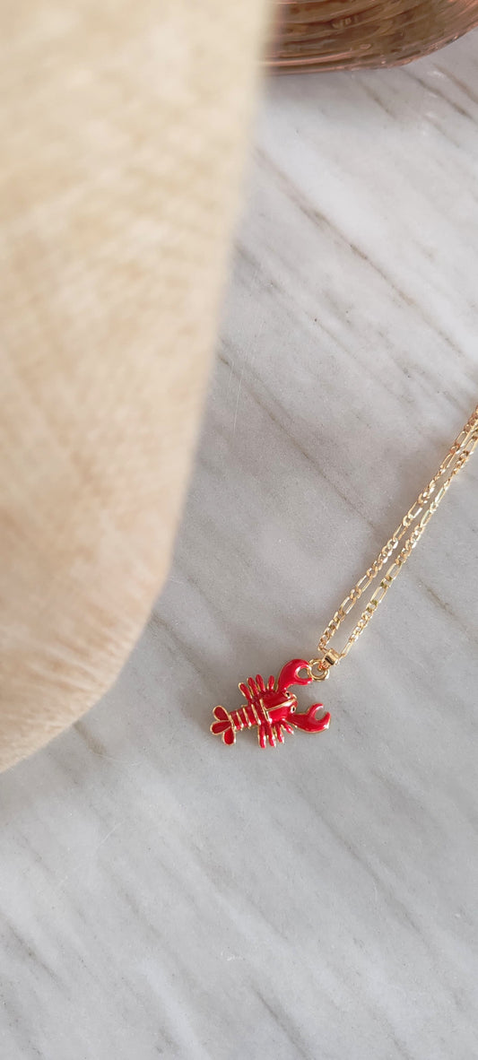 Collar Langosta – Chapa de Oro 14K