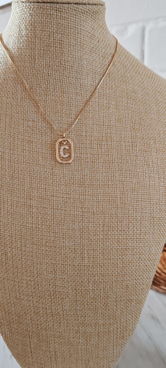 Collar Inicial Brillo Personal