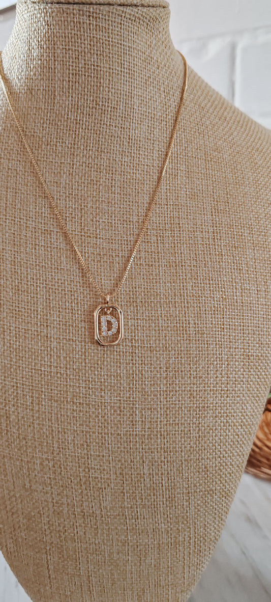 Collar Inicial Brillo Personal